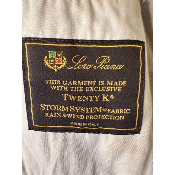 Loro Piana Twenty K Storm System Fabric zipper jacket, size L - Picture 10 of 10